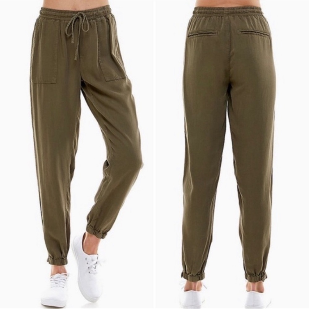 NWT Thread & Supply Olive Serena Jogger Pants Large